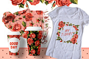 Red roses PNG watercolor flower set, a Seasonal Illustration by WatercolorPNG.com (Thumbnail 5 of 8)