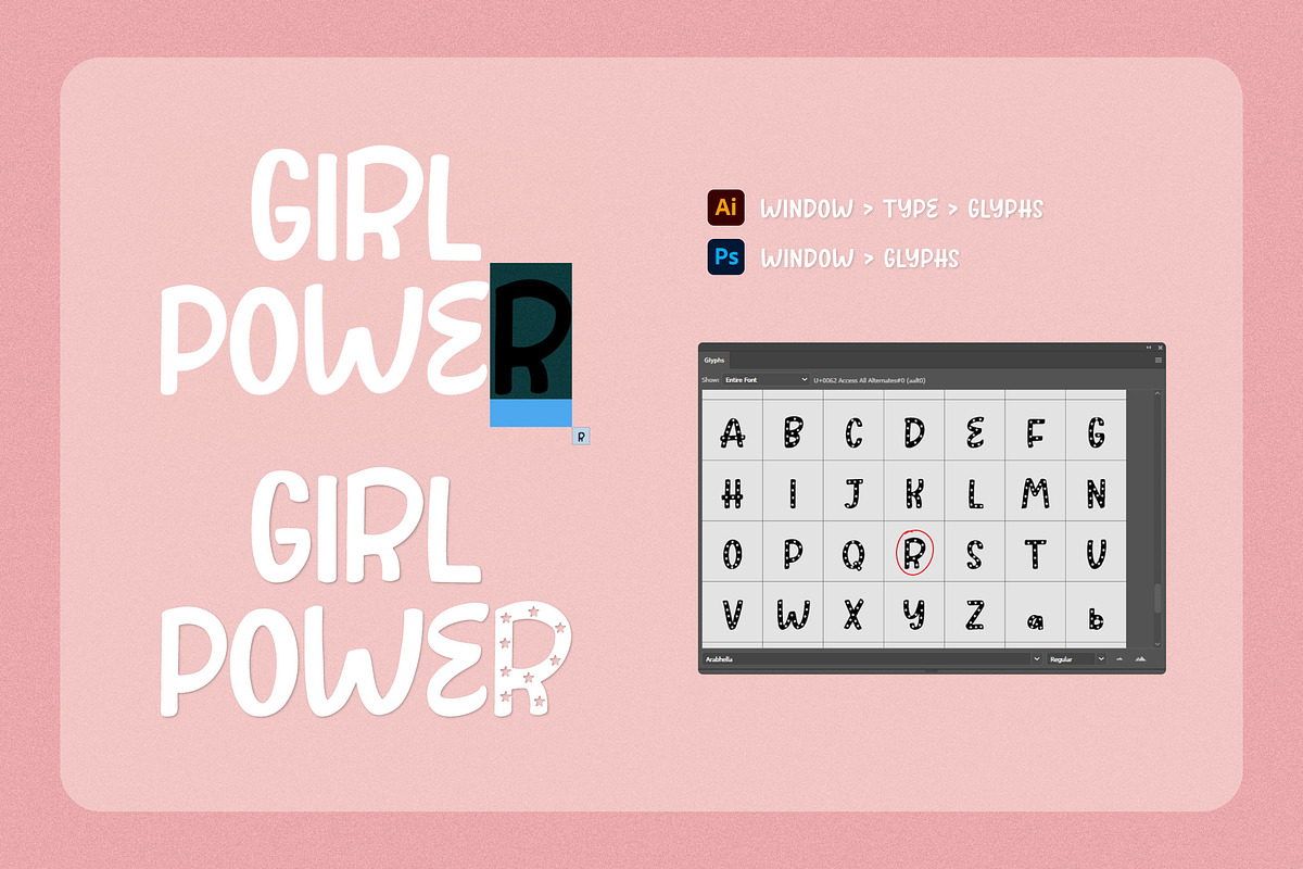 Arabhella - Display Font, a Font by Krakenbox Studio (Photo 6 of 11)