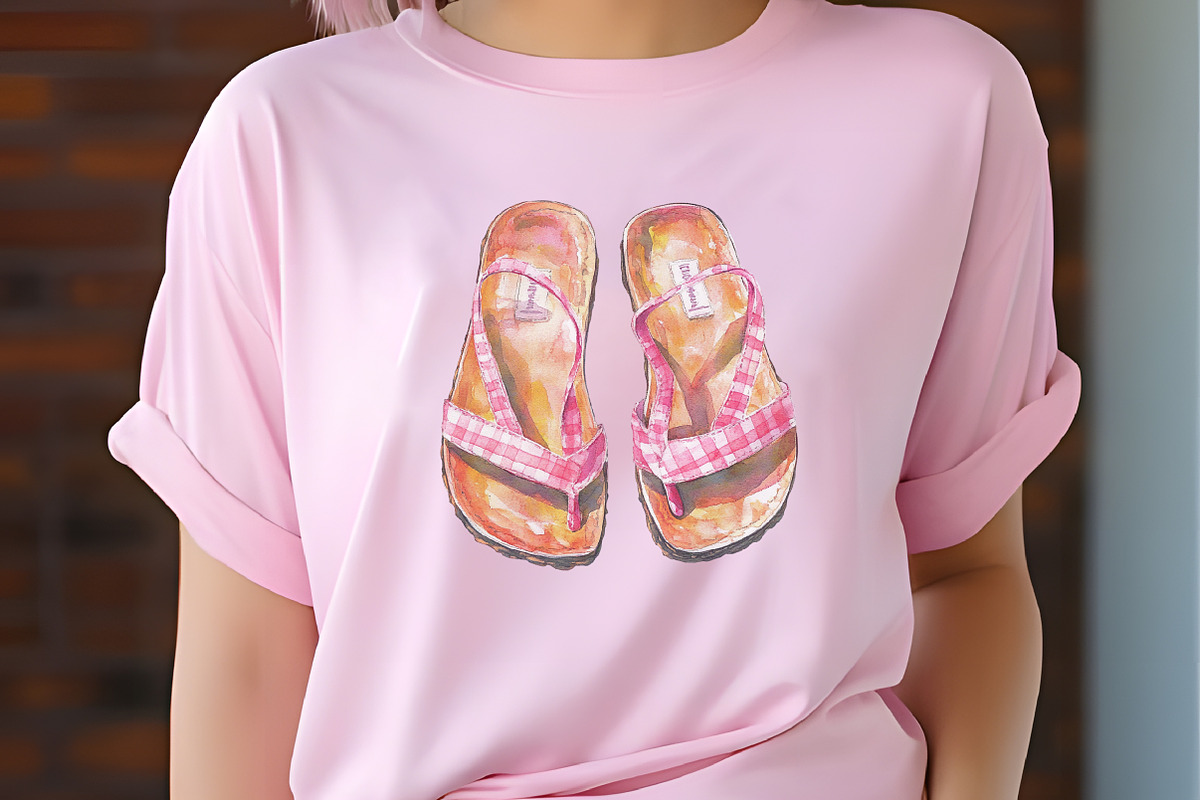 Pink Gingham Summer Clipart, an Illustration by RobertsArt (Photo 6 of 7)