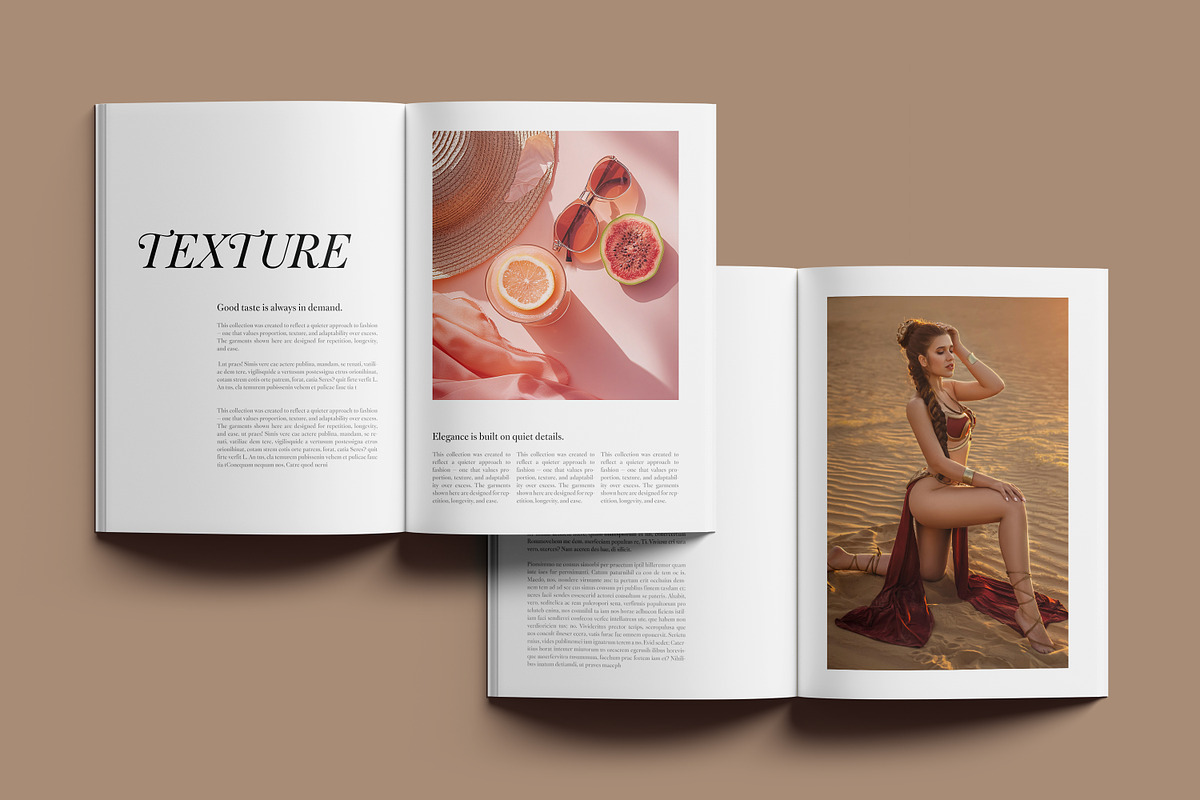Editorial Lookbook Brochure Template, a Brochure Template by Artisan Vibes (Photo 5 of 9)