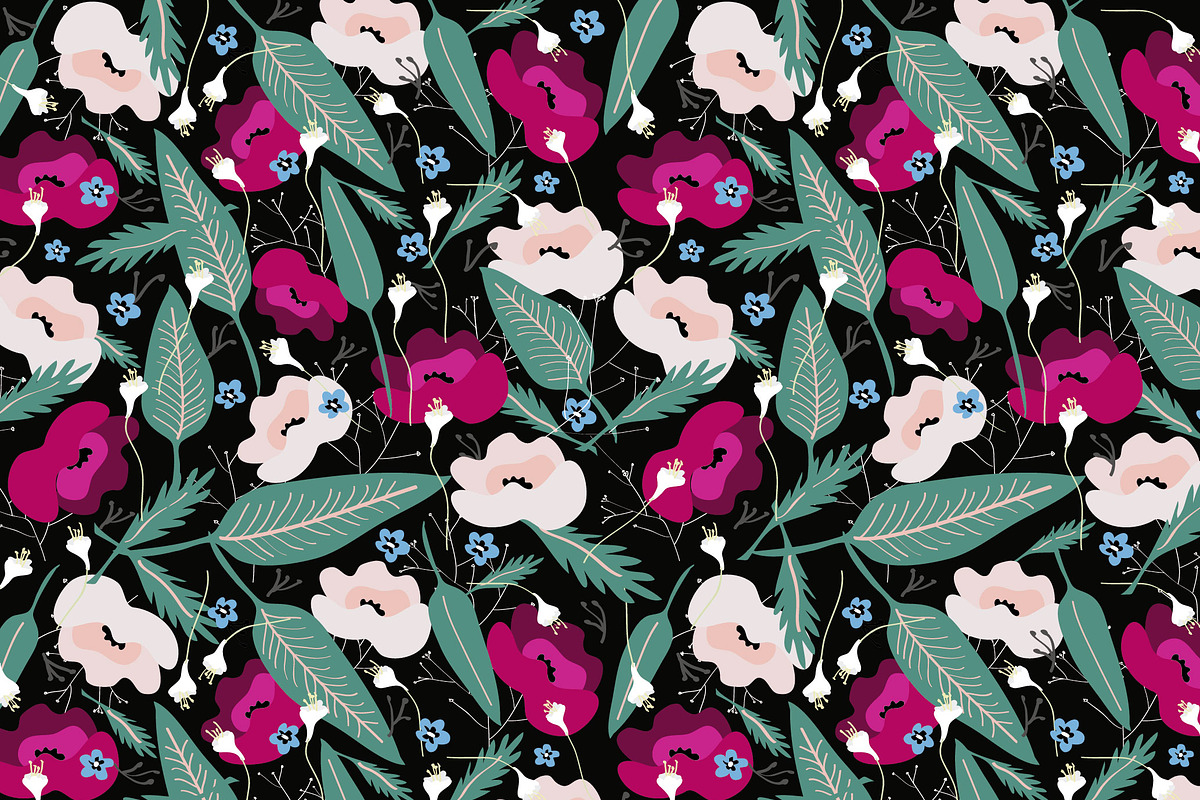 Botanical Pattern, a Pattern Graphic by Anis Illustration (Photo 1 of 6)