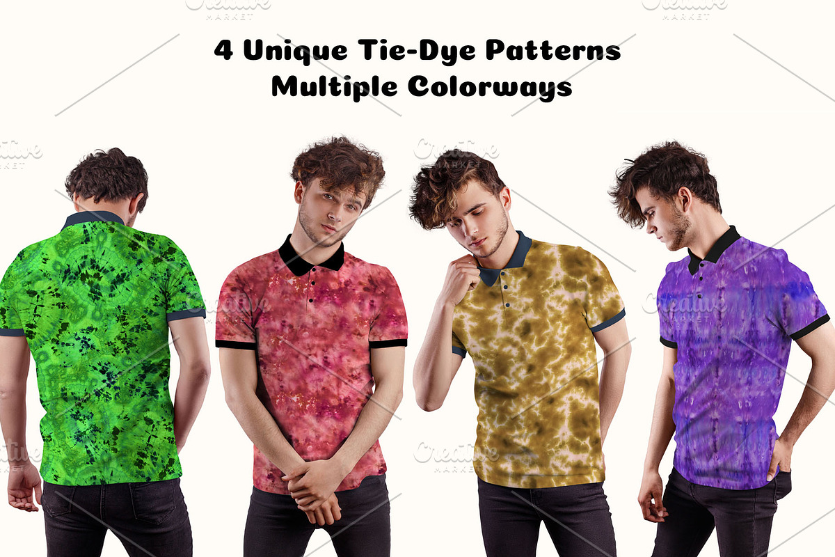 Tie-Dye Textures, Seamless Patterns, a Pattern Graphic by Sveta Aho (Photo 3 of 6)