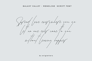 Galaxy Valley Modern Script