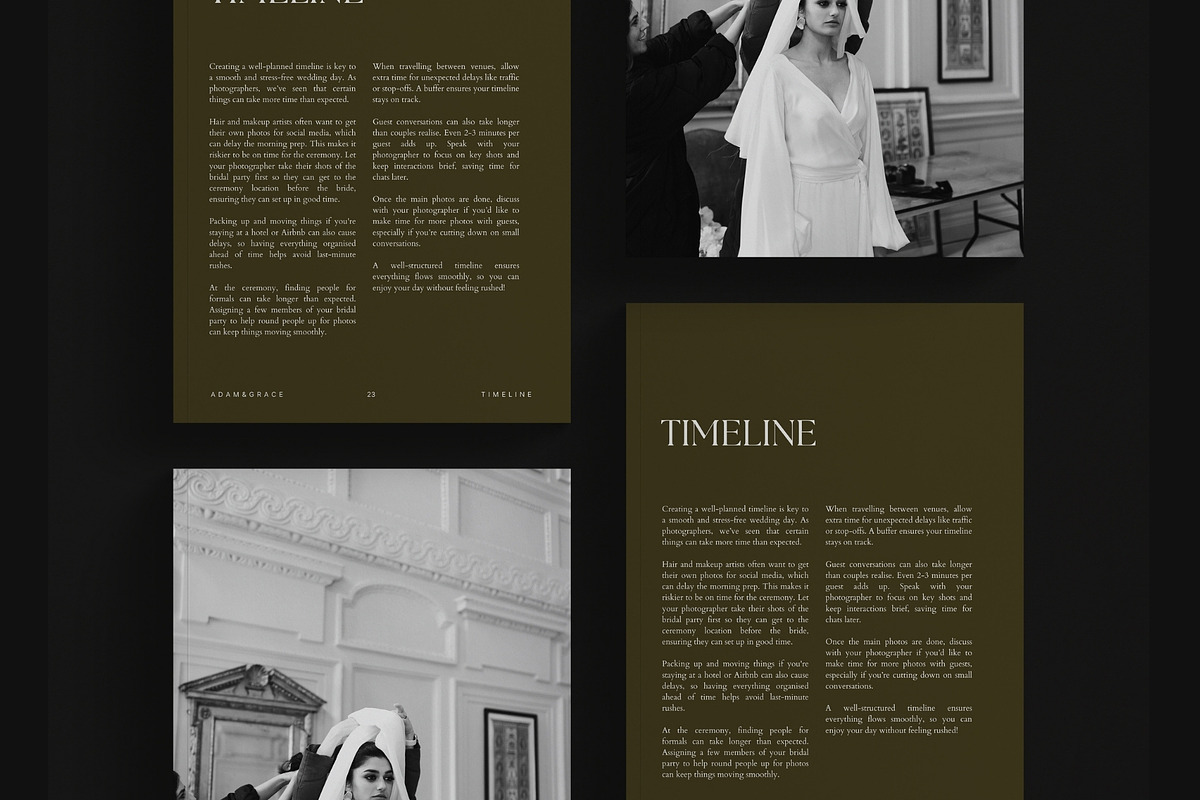Wedding Photographer Welcome Guide, a Presentation Template by Adam and Grace (Photo 8 of 25)