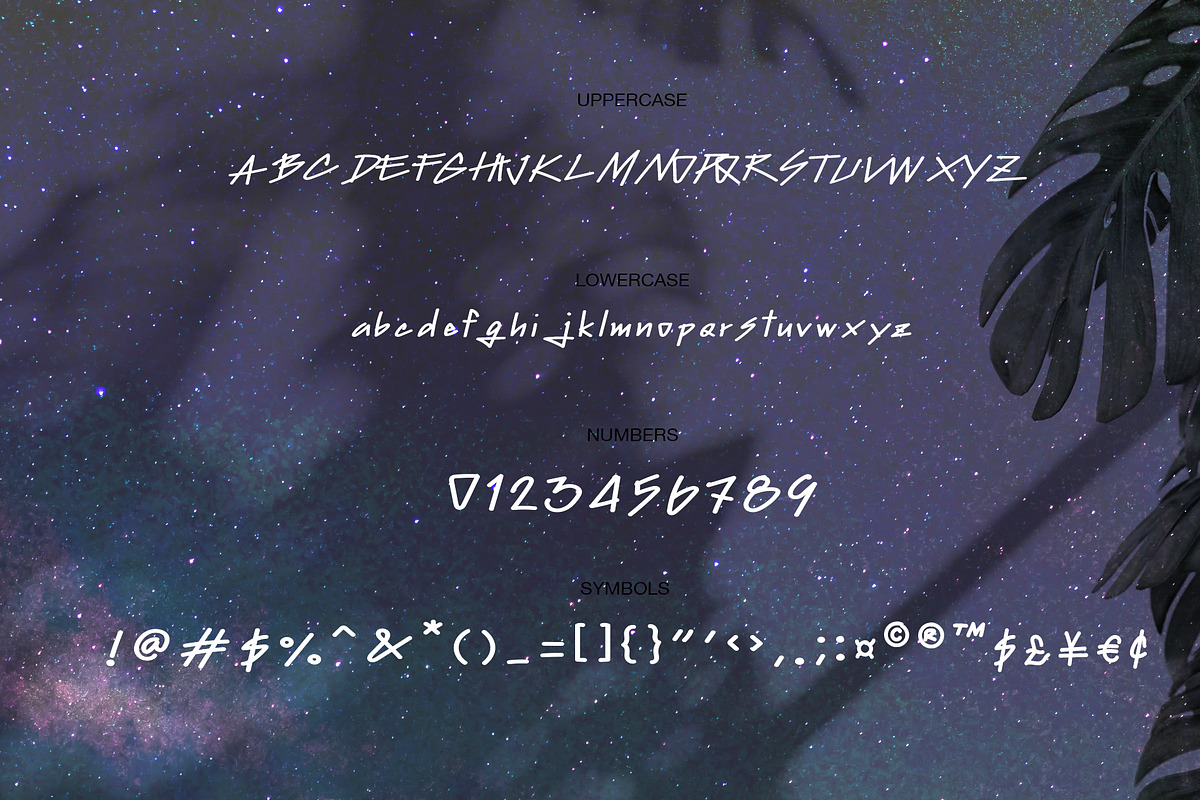 Milky Way font preview 3