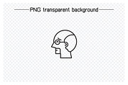 Human Head Avatars Set, an Outline Icon by Designfour (Thumbnail 3 of 7)
