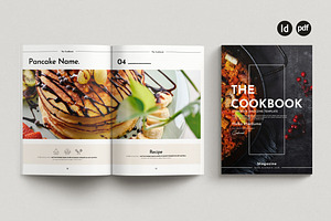 Cookbook Magazine Template, a Magazine Template by Creative-Work