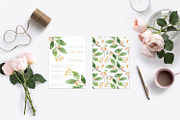 Floral Watercolor Wedding Invitation, an Invitation Template by Love Design (Thumbnail 5 of 7)