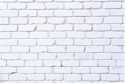 White brick wall texture. Background
