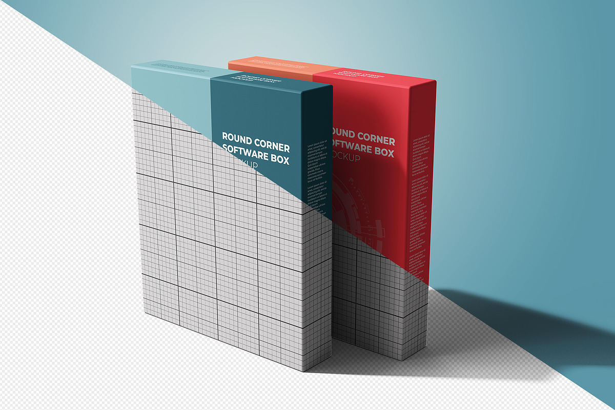 Round Corner Box Mockup - 8 views, a Packaging Mockup by Illusiongraphic (Photo 14 of 22)