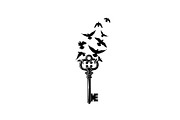 50 Flying Keys Silhouette Vector Bun, an Illustration by Designs_River (Thumbnail 7 of 51)