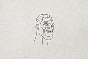 Minimalist Line Art Man Logo, a Branding & Logo Template by Luxury Logos (Thumbnail 4 of 4)