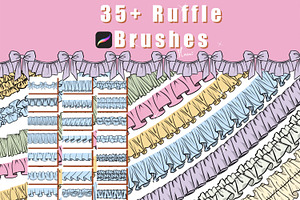 Ruffle Brushes For Procreate
