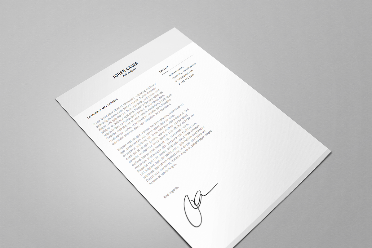 One page Resume CV + cover letter 9, a Resume Template by UX Design Mastery Shop (Photo 3 of 4)