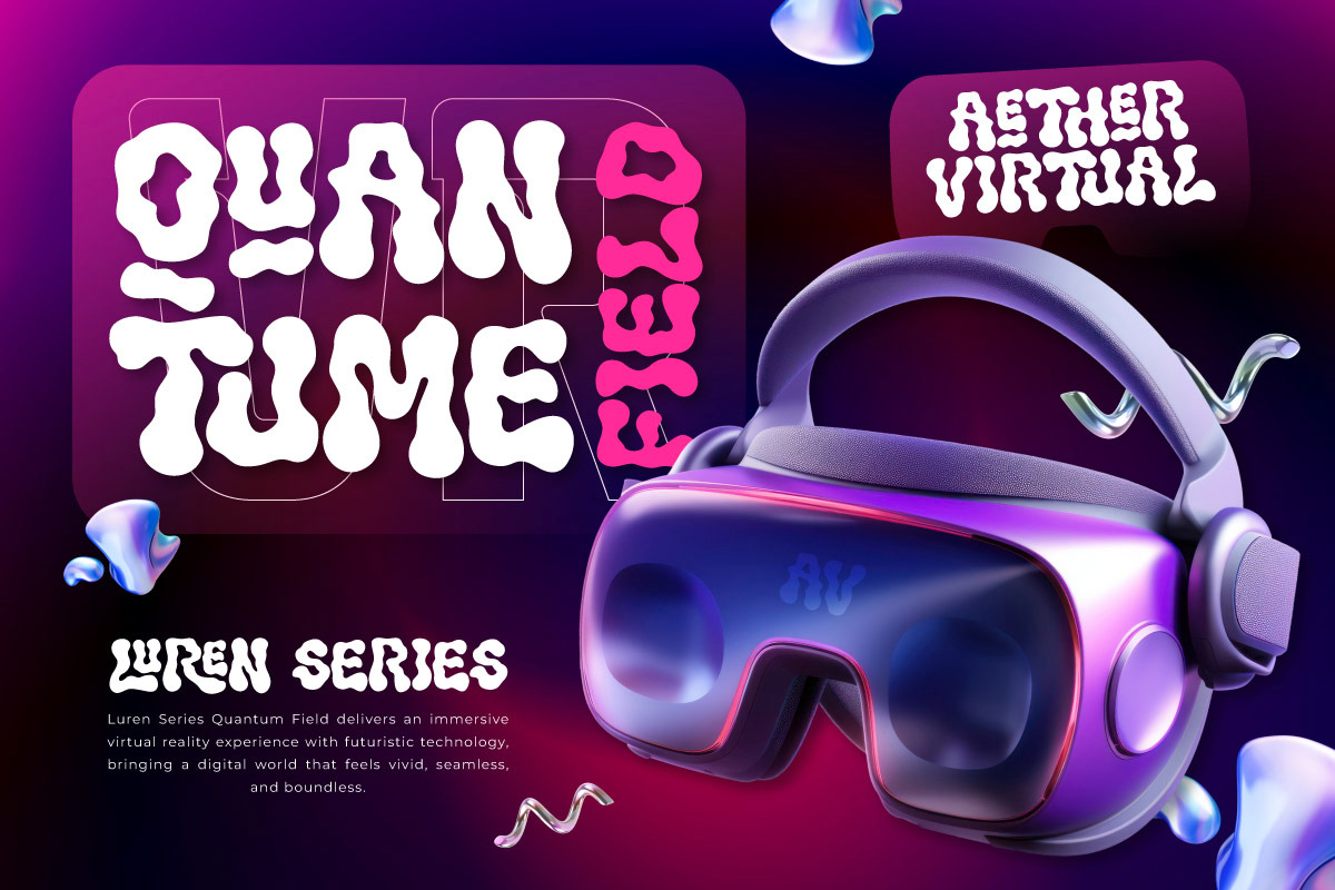 Oleho Senthor - Y2K Liquid Font, a Font by twinstd (Photo 2 of 9)