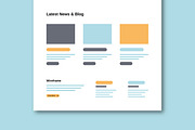 Food Landing Page Wireframe Design, a Wireframe Template by MightyDesign (Thumbnail 6 of 9)