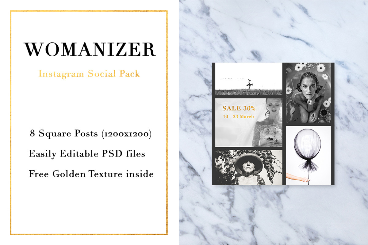 Womanizer Social Media Pack, a Templates & Theme by RedRiver Studio (Photo 9 of 10)