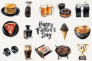 Classic Black Father's Day Clipart, an Illustration by NadiaTheronArt (Thumbnail 2 of 5)