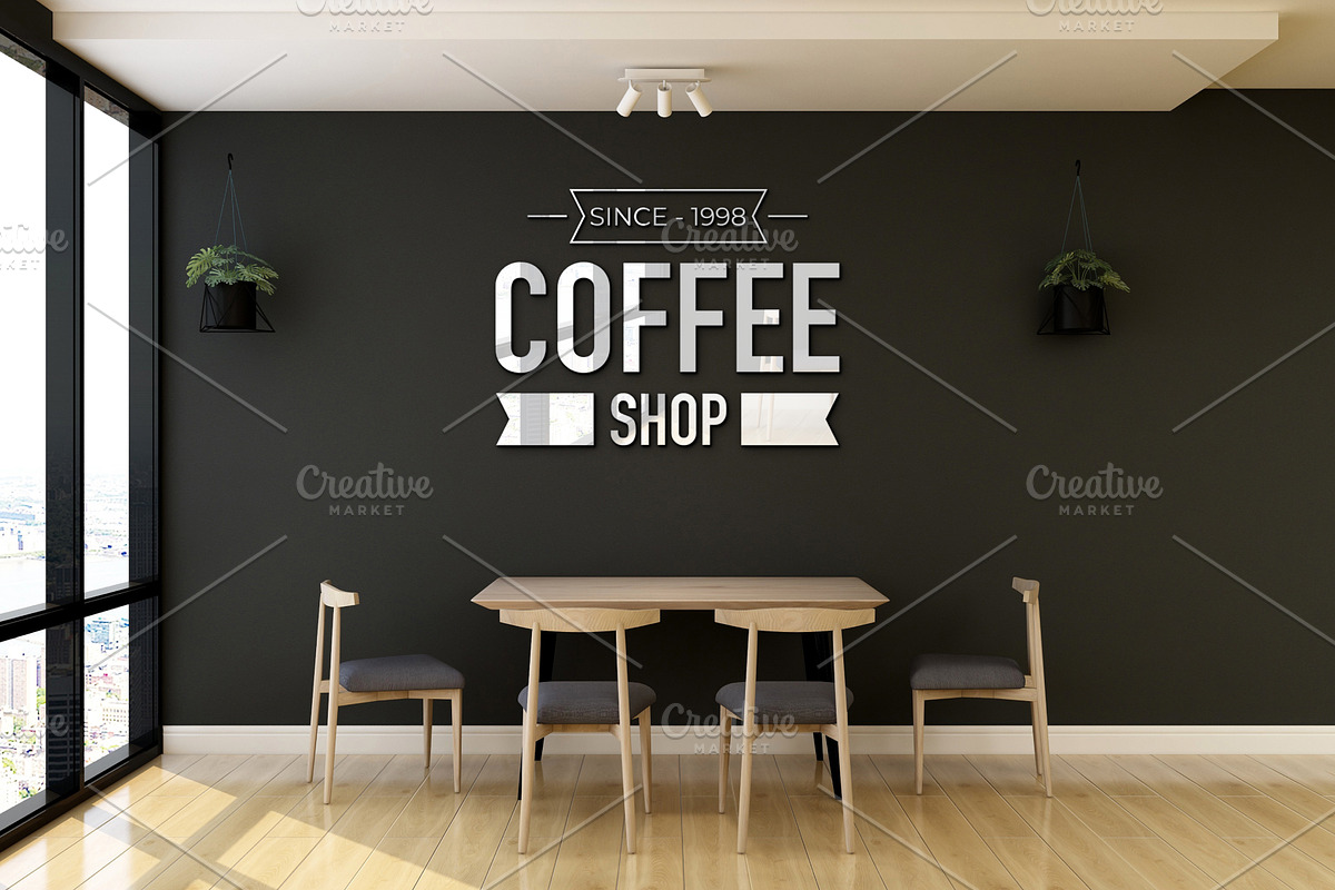 Cafe or Restaurant Wall Mockup, a Product Mockup by Ayy (Photo 12 of 15)