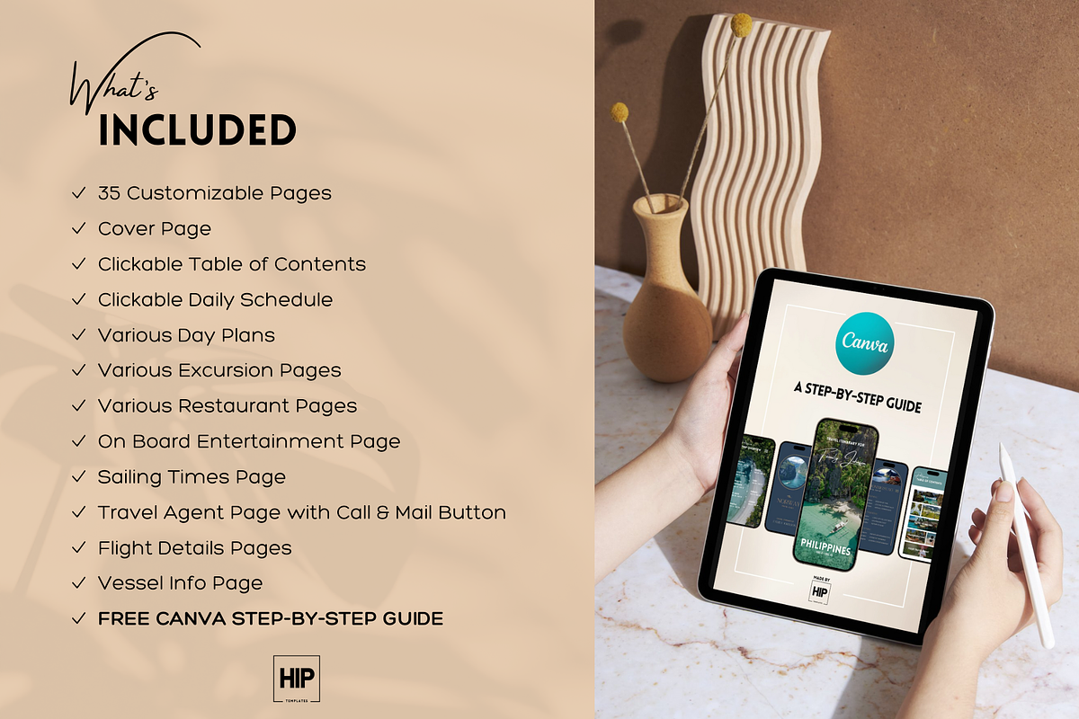 Customizable Mobile Cruise Itinerary, a Templates & Theme by Hip Templates (Photo 6 of 10)