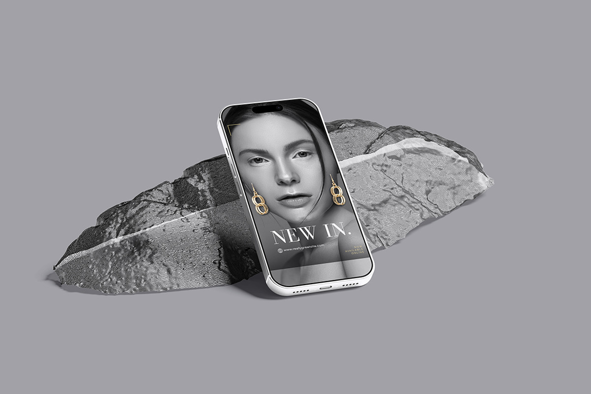 iPhone 17 Pro Mockup Floating Betwee, an iPhone Mockup by Creative_A23 (Photo 2 of 4)