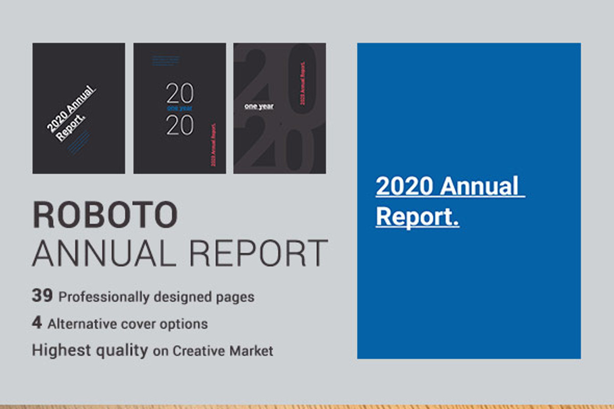 Roboto Annual Report / Brochure, a Brochure Template by CRS Design (Photo 1 of 3)