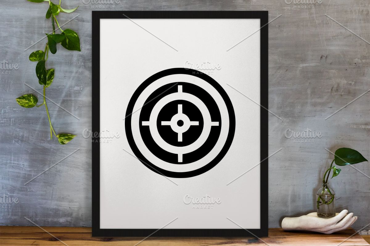 Aim Sniper Silhouette SVG, an Object Illustration by newminddesign (Photo 2 of 3)