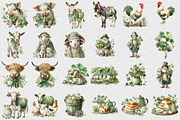 Farmhouse St Patrick Day Clipart, an Illustration by DreamCafeArt (Thumbnail 2 of 6)