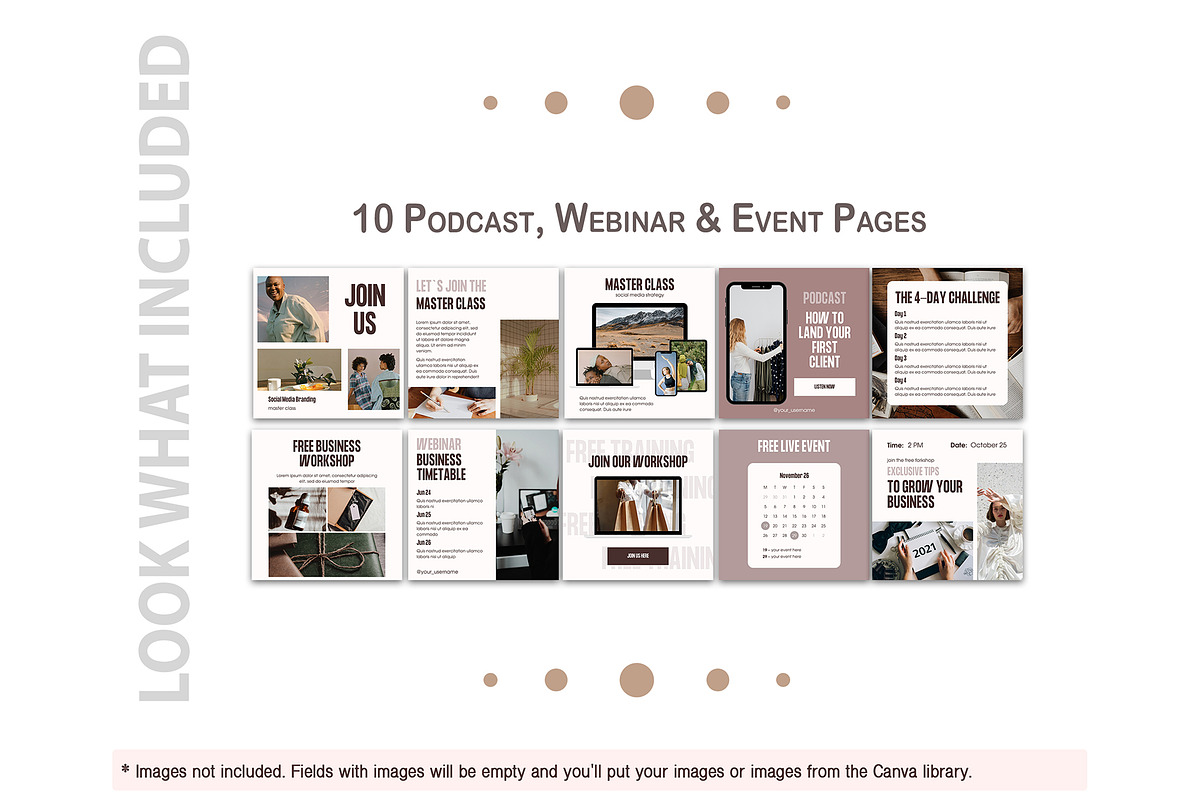 Neutral Social Media Pack Canva