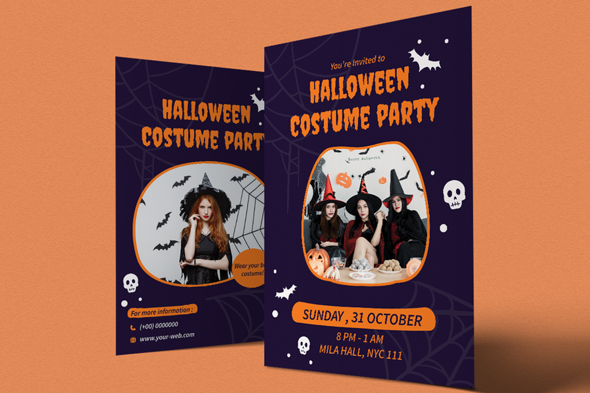 Halloween Costume Party Flyer, a Flyer Template by Attype (Photo 3 of 4)