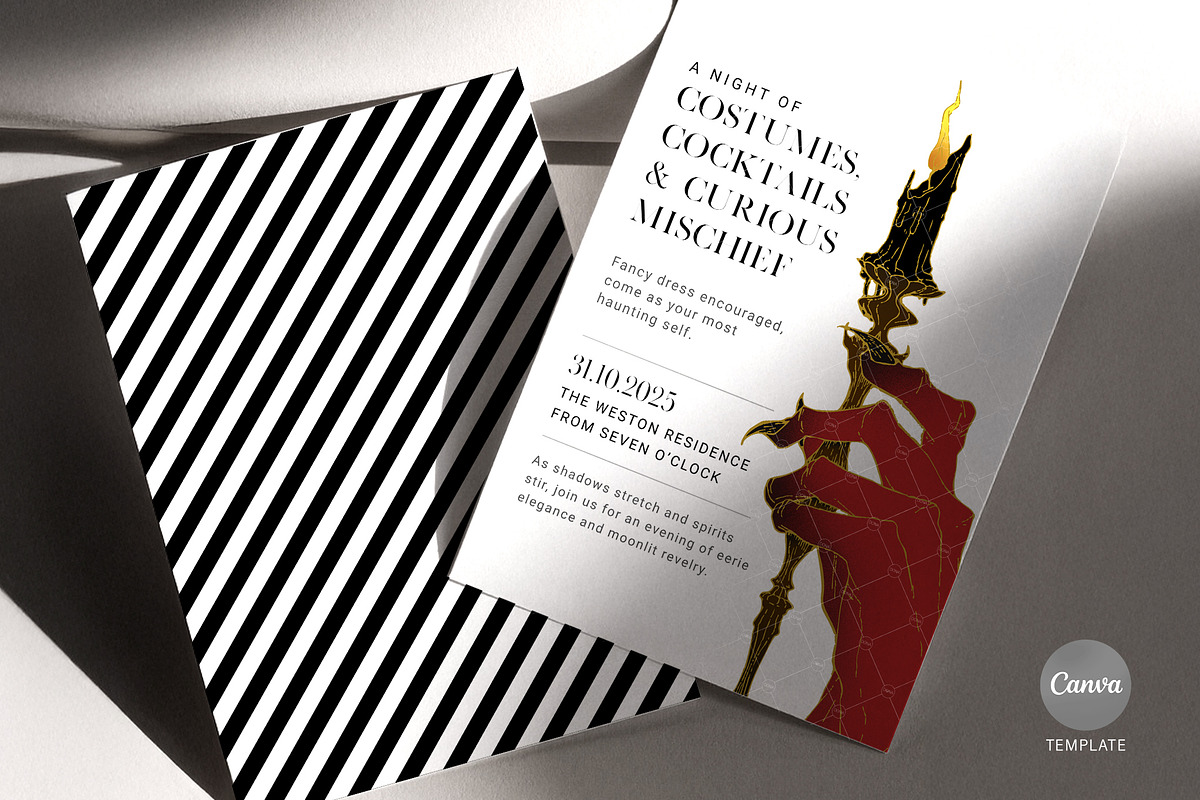 Halloween Canva Invitation - Temp 4, a Marketing Template by BloomToLife By Dona (Photo 2 of 3)