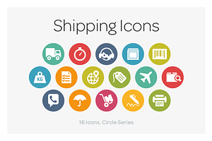 Circle Icons: Shipping