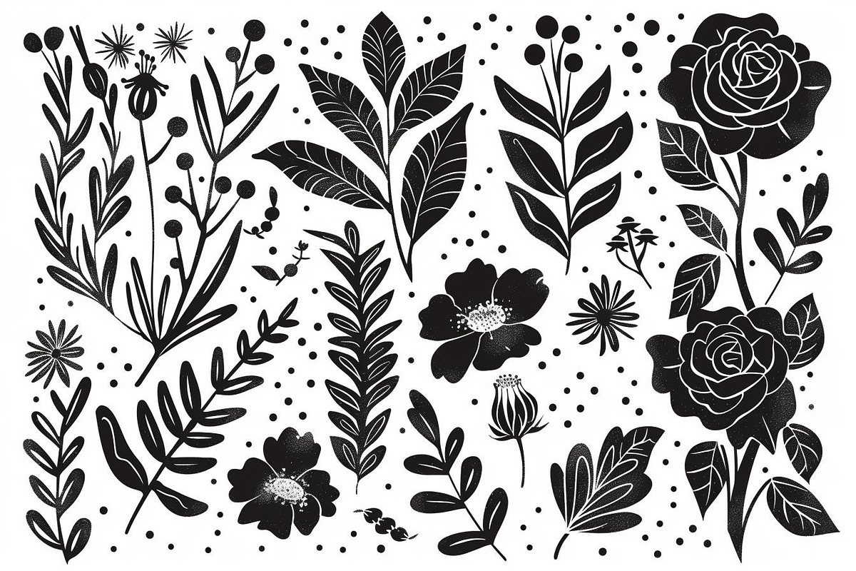 floral pattern large roses, an Illustration by Amazin_art (Photo 15 of 17)