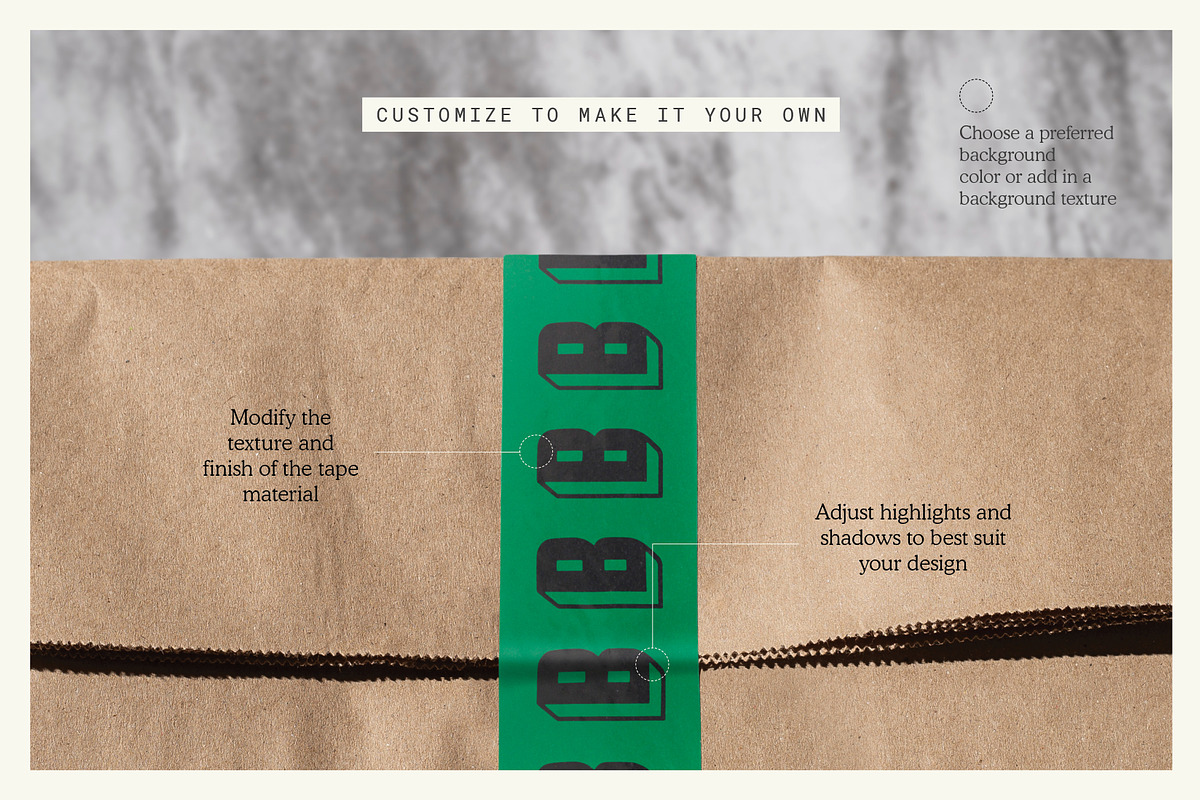 Paper Bag with Sticker Mockup, a Packaging Mockup by mockstar (Photo 5 of 8)