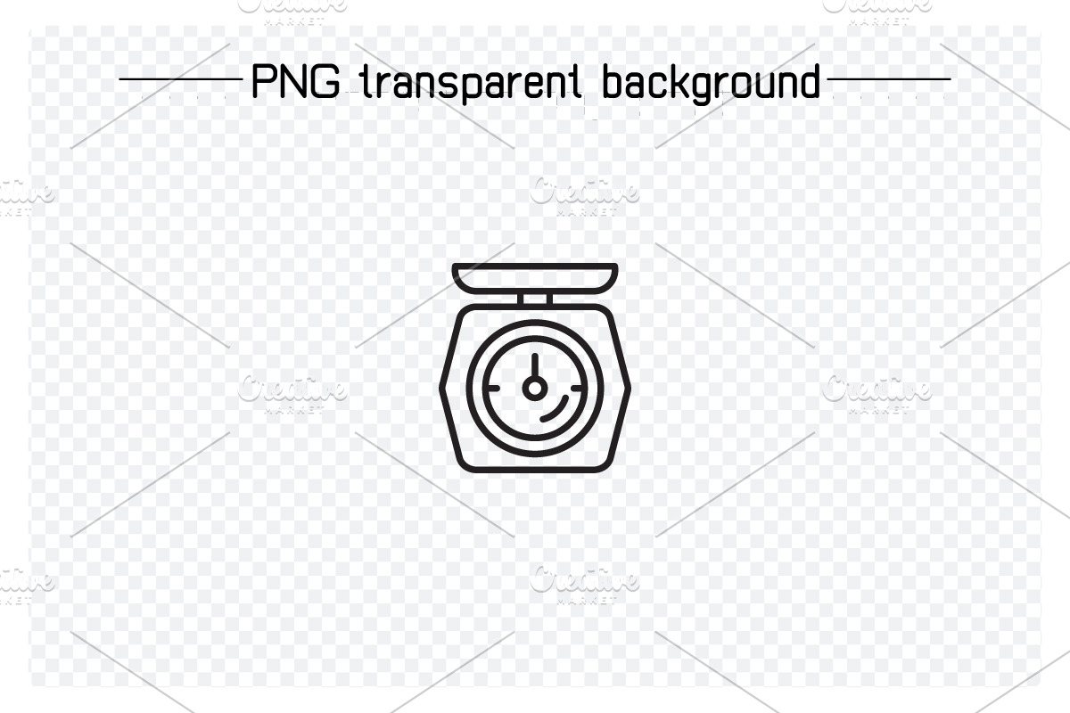 Weight Scale Icons Line Set, an Outline Icon by Designfour (Photo 4 of 7)