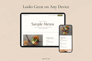 Nutritionista Squarespace Template