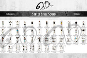 Street Style Squad: A funky clipart, a Person Illustration by NiiiNArt (Thumbnail 3 of 6)