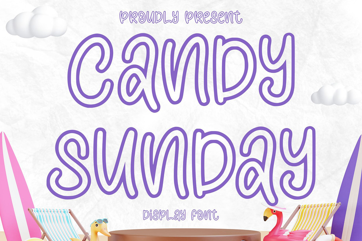 Candy Sunday | Display Font, a Handwritten Font by esamaradany (Photo 1 of 8)