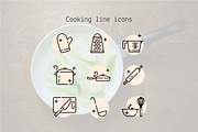 Cooking Line Icons, a Duotone Icon by Lyolya Profitrolya (Thumbnail 1 of 2)