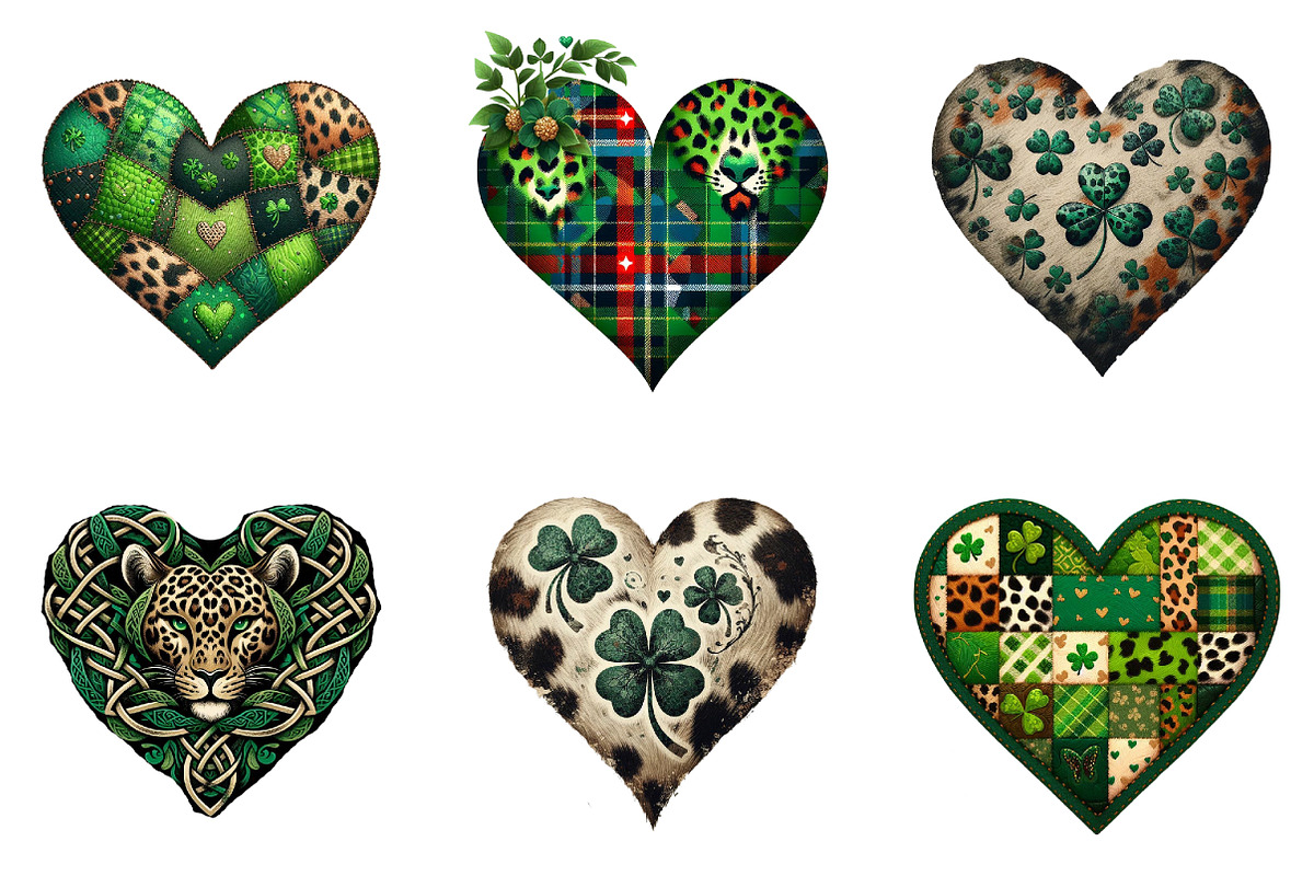 Patrick's Leopard Cowhide Heart, a Seasonal Illustration by DreamArtGraphic (Photo 3 of 4)