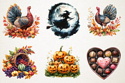Holiday Season Clipart Collection, an Illustration by RobertsArt (Thumbnail 4 of 7)