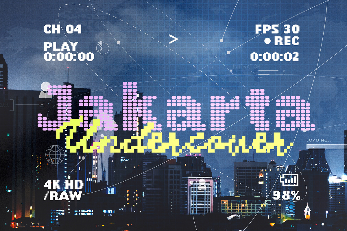 Digital Match - Pixel Font Duo, a Sans Serif Font by Bale Type (Photo 7 of 9)