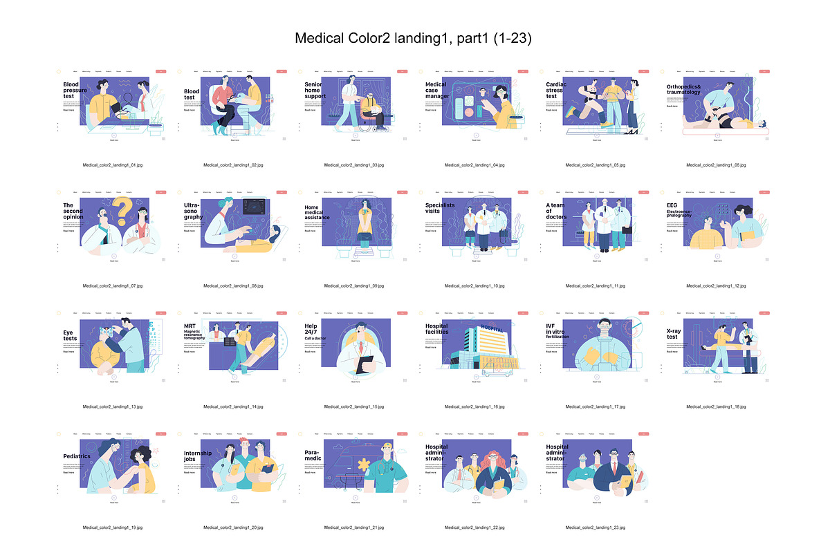 Medical, Part 1, colors 2&4, a Templates & Theme by Grivina's shop (Photo 5 of 21)