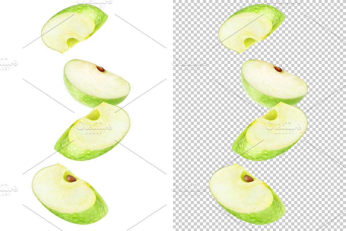 Slices of green apple, an Object Graphic by Fruits+Veggies (Photo 7 of 9)