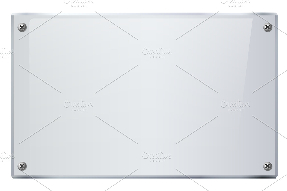 Realistic metal plate screwed, a Texture Illustration by Vectorbuum