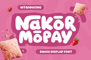 Nakor Mopay - Snack Display Font