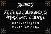Antraxen for Tattoo & Liquor Brand, a Blackletter Font by ilhamtaro (Thumbnail 7 of 10)