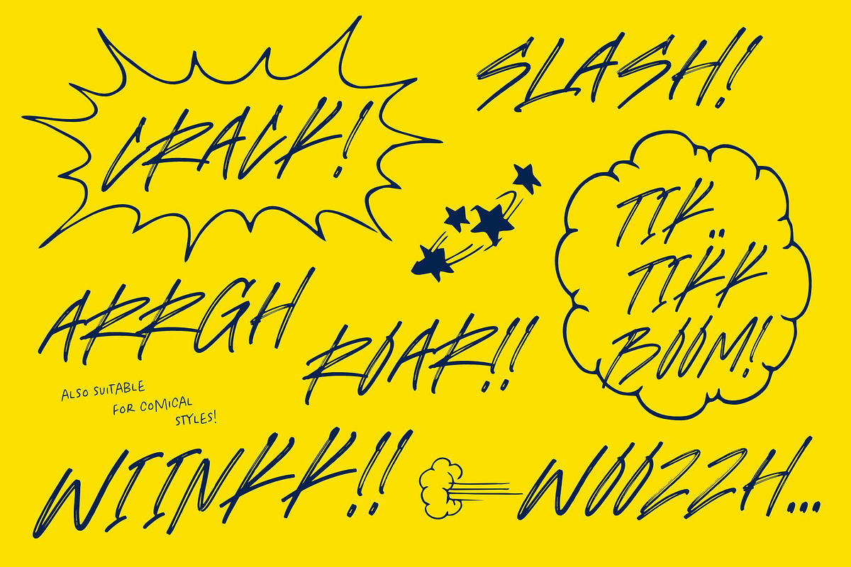 Emoria – Expressive Brush Font, a Font by Genetype (Photo 5 of 8)