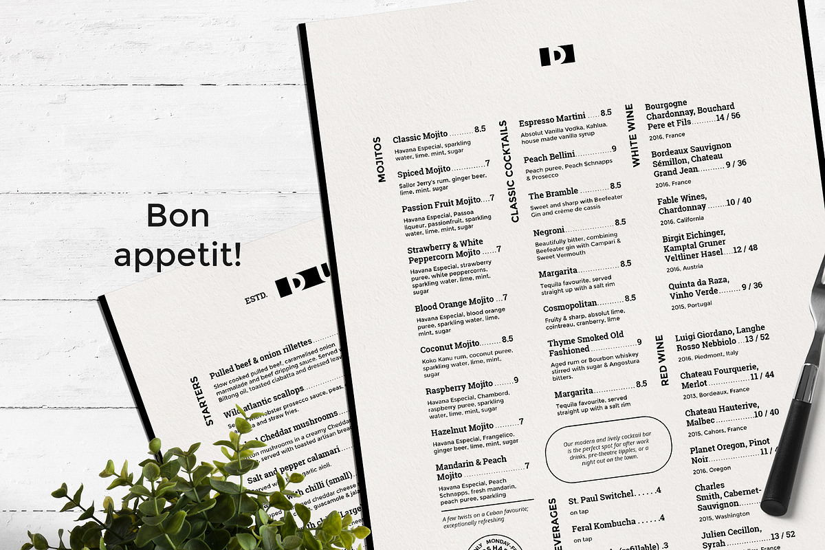 Elegant Restaurant Menu, a Flyer Template by BigWeek (Photo 4 of 4)