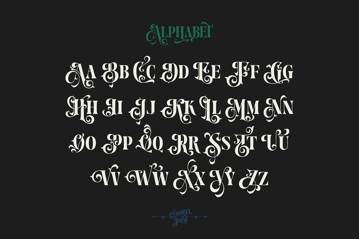 Cekoria - Decorative Display Family, a Serif Font by creativemedialab (Photo 6 of 10)